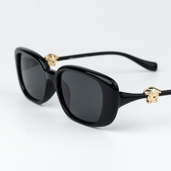 Versace Women Sunglasses Black Grey Rectangle VE4504D GB1/87 NEW AUTHENTIC main image 6